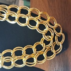 Gold chained necklace